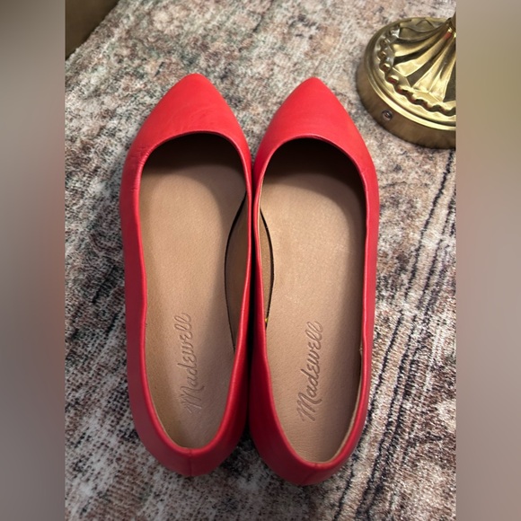 Madewell The Ruth Ballet Flat Women's Size 6.5 Wild Poppy Red NEW - Picture 7 of 10